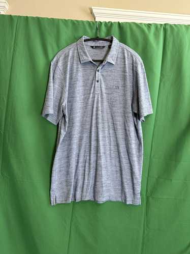 Travis Mathew Speckled activewear logo polo shirt