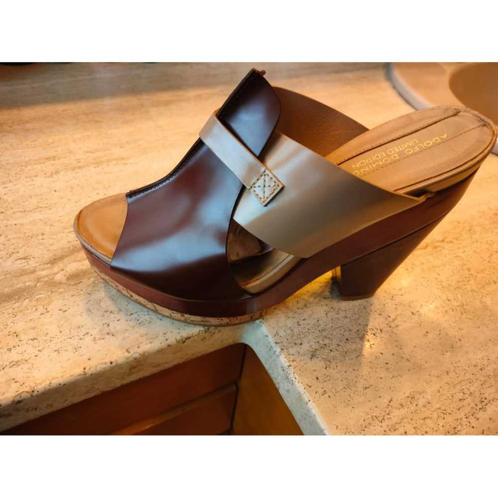 Adolfo Dominguez Leather sandals - image 6