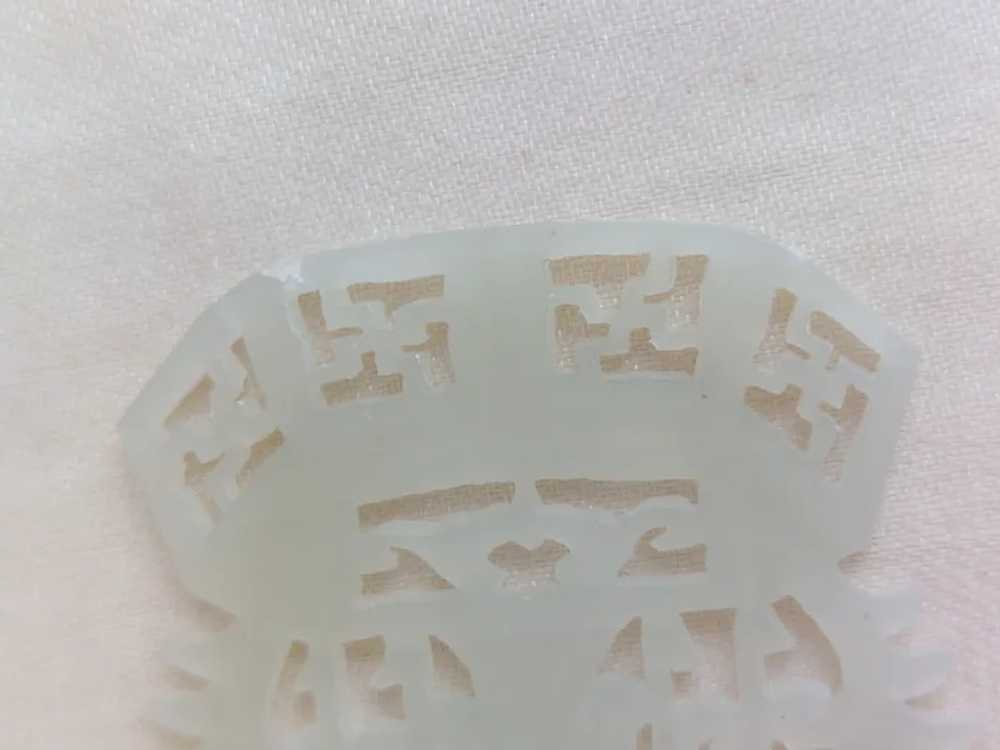 Vintage Chinese Carved Mutton Fat Jade Pagoda Tem… - image 10