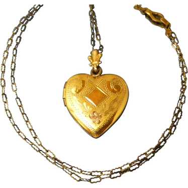 Vintage Tiny Charm Locket Necklace Brushed Brass – Wild & Arrow
