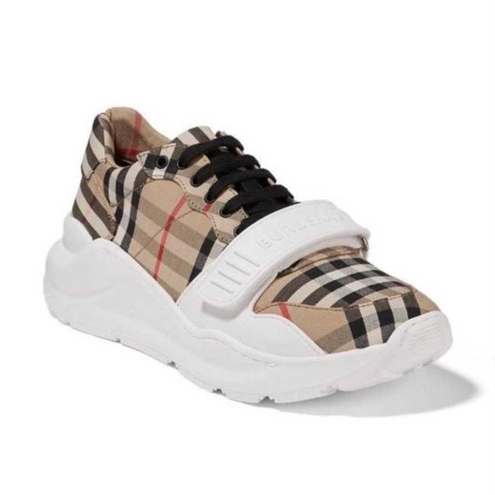 Burberry Regis leather trainers - image 4