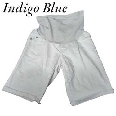 Other Indigo Blue Medium Maternity White Jean Ber… - image 1
