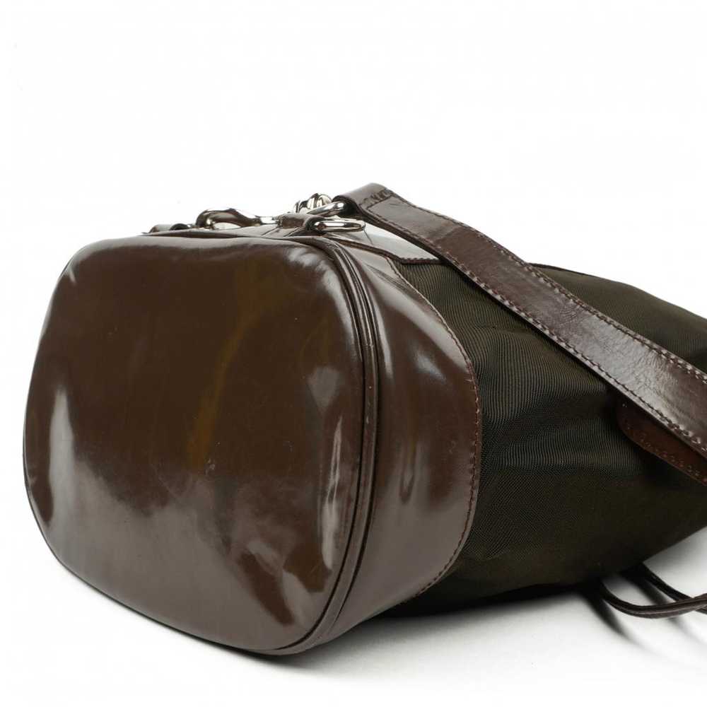 Gucci Vintage Bamboo Sling cloth backpack - image 2