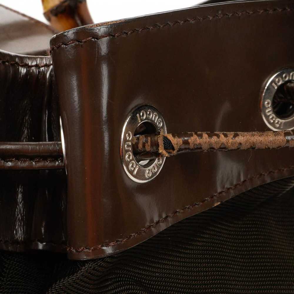 Gucci Vintage Bamboo Sling cloth backpack - image 3
