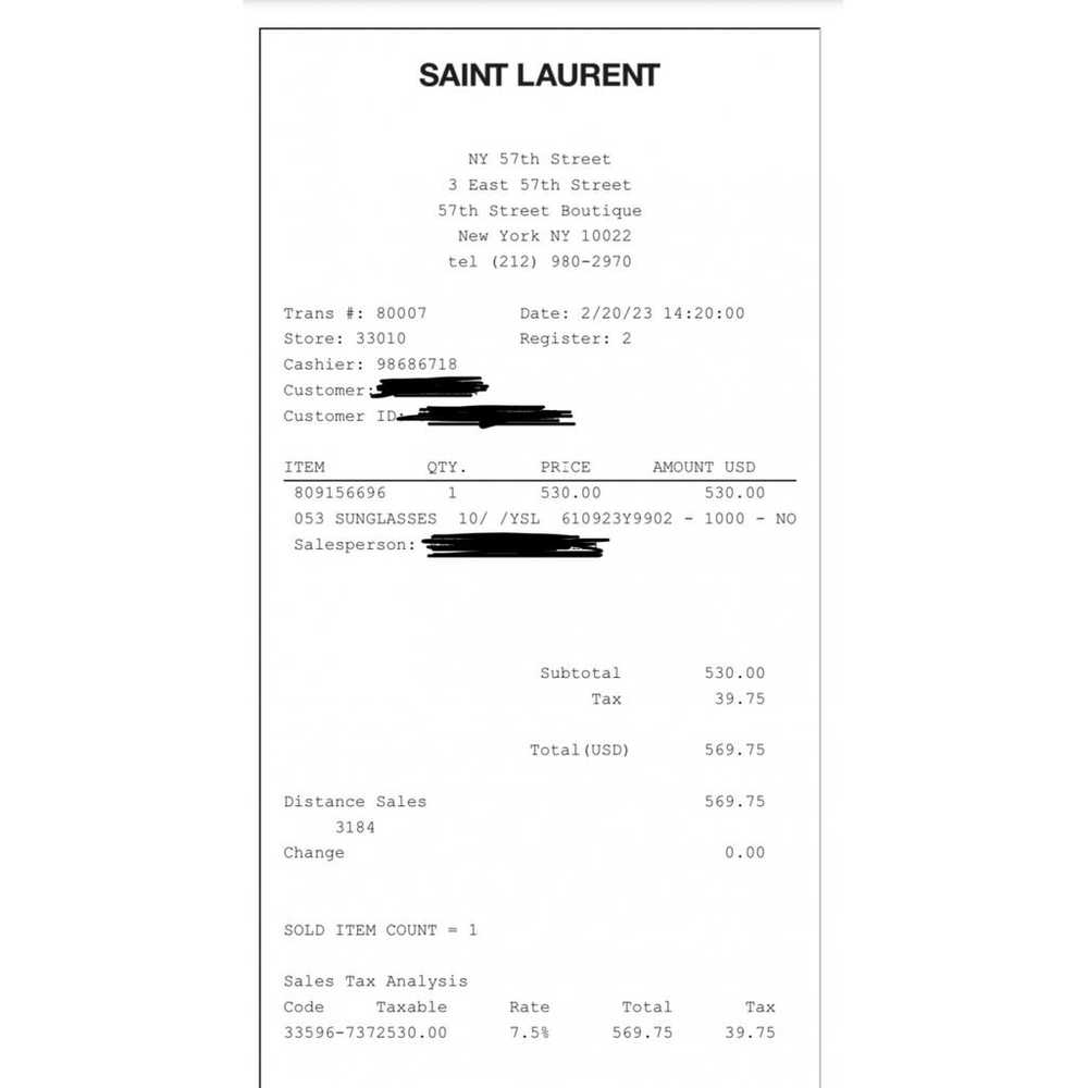 Saint Laurent Oversized sunglasses - image 2
