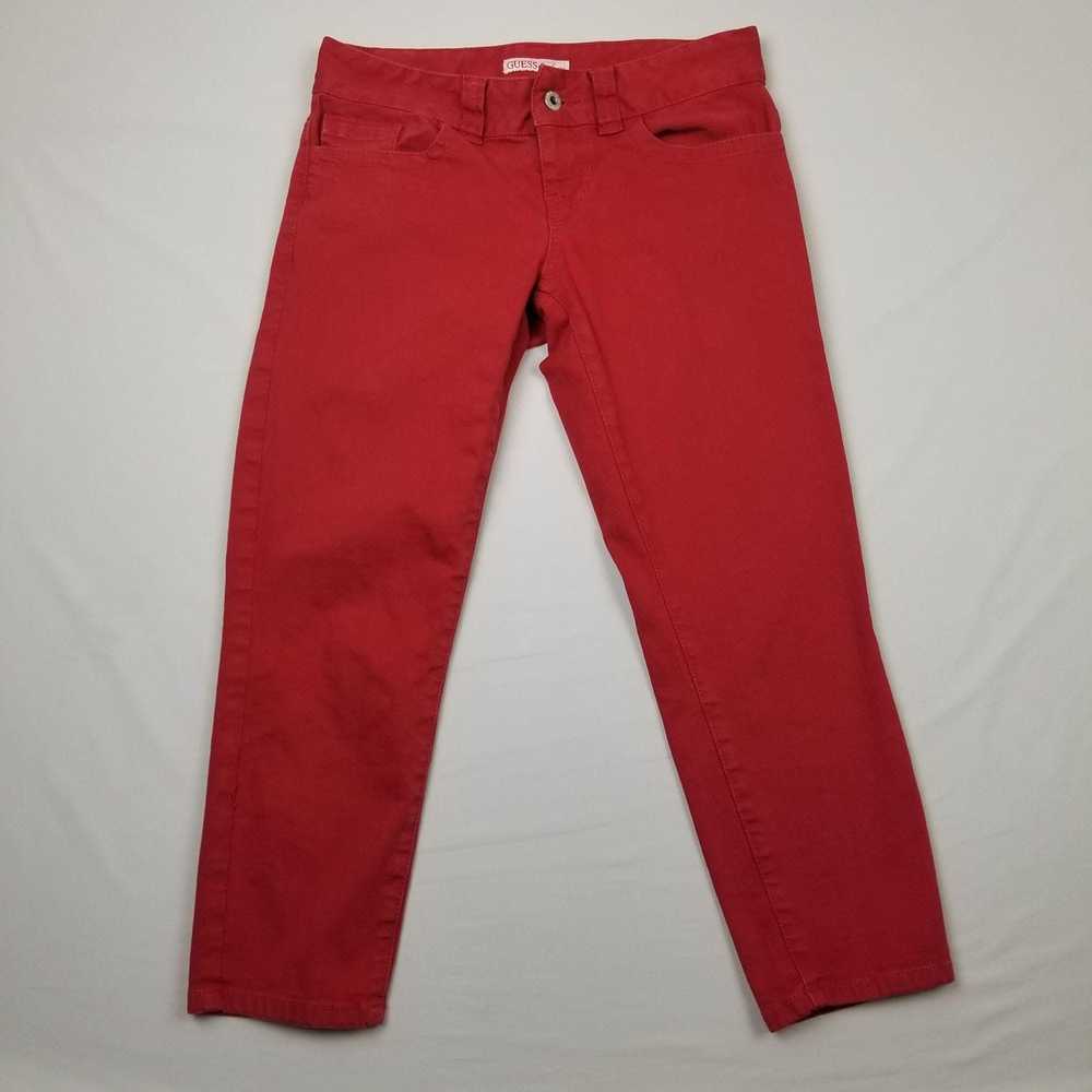 Guess Guess Women's Red Skinny Jeans Size 26 - image 1