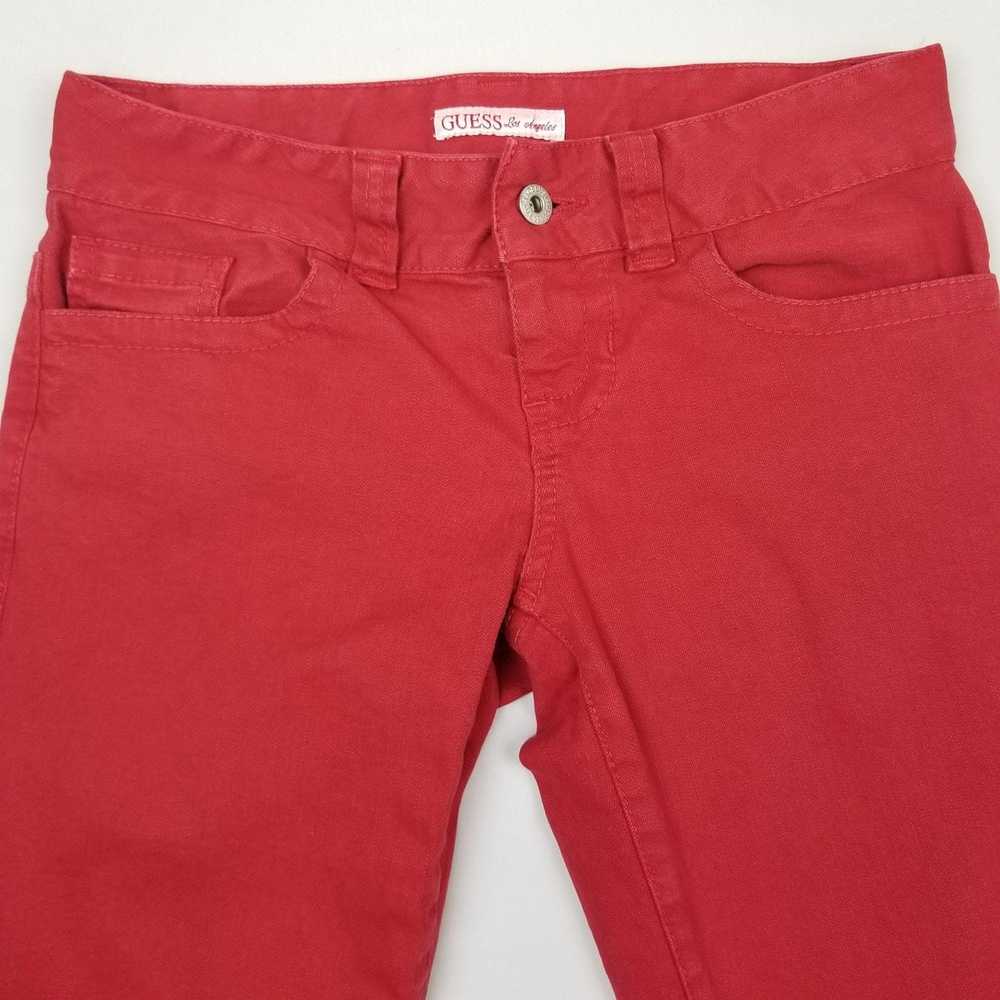 Guess Guess Women's Red Skinny Jeans Size 26 - image 2