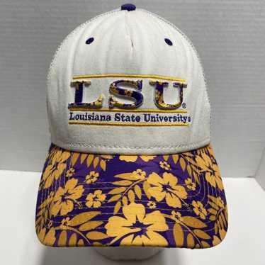 LOUISIANA STATE TIGERS LSU OVERHAND SCRIPT TWO TONE '47 MVP DV