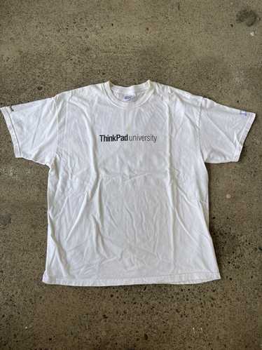 Hanes × Vintage XL White Y2K Microsoft Windows Th… - image 1