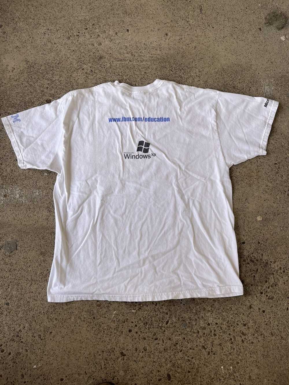 Hanes × Vintage XL White Y2K Microsoft Windows Th… - image 2