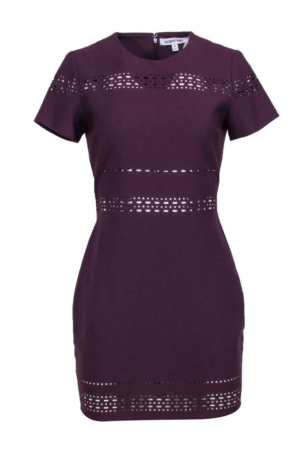 Elizabeth & James - Plum Purple “Ari” Dress w/ La… - image 1
