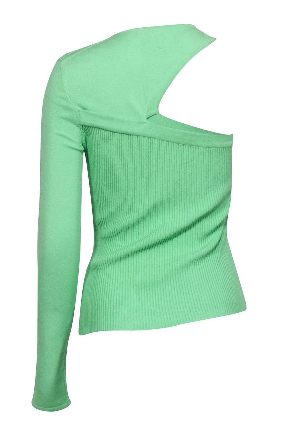 GAUGE81 - Lime Green One Sleeve Rib Top Sz S/M - image 4