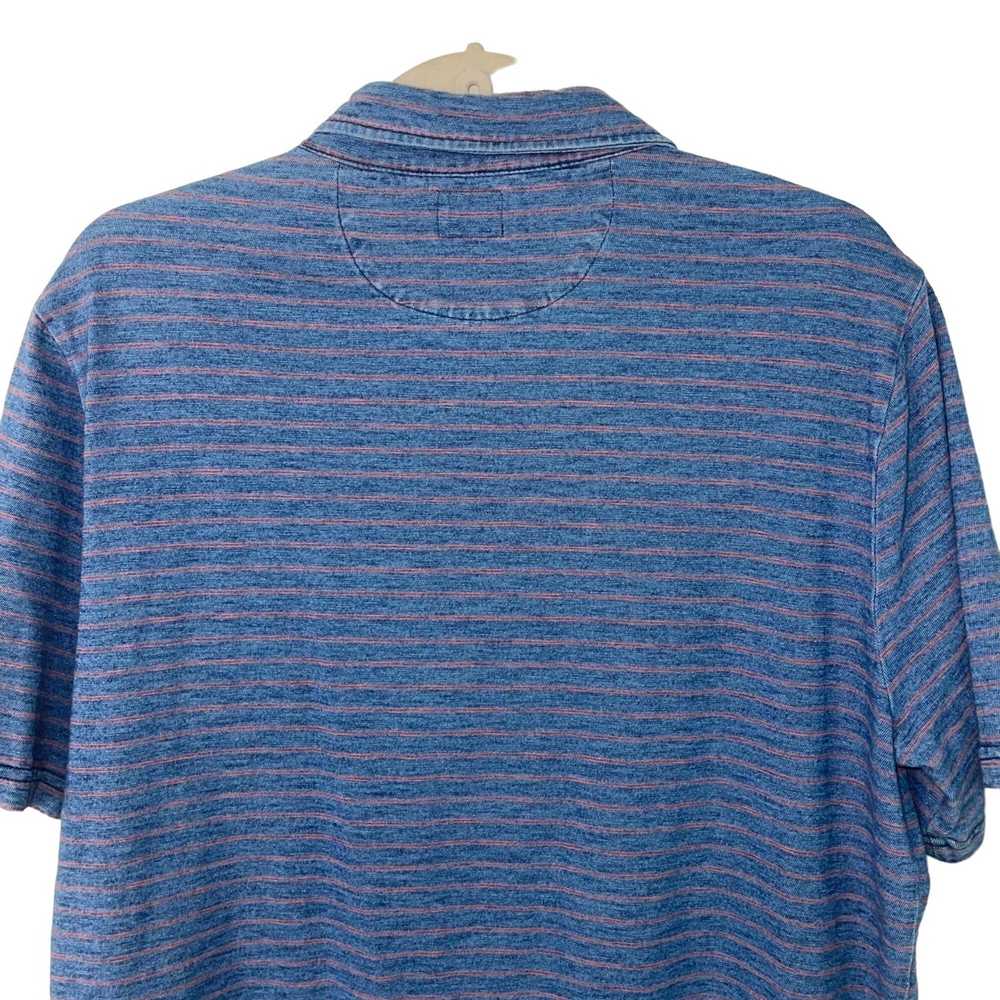 Other Faherty Mens Polo Shirt Blue Size Large Str… - image 6
