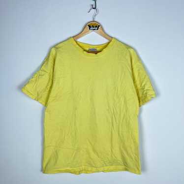 Blank × Vintage Vintage Faded Blank Yellow T shir… - image 1
