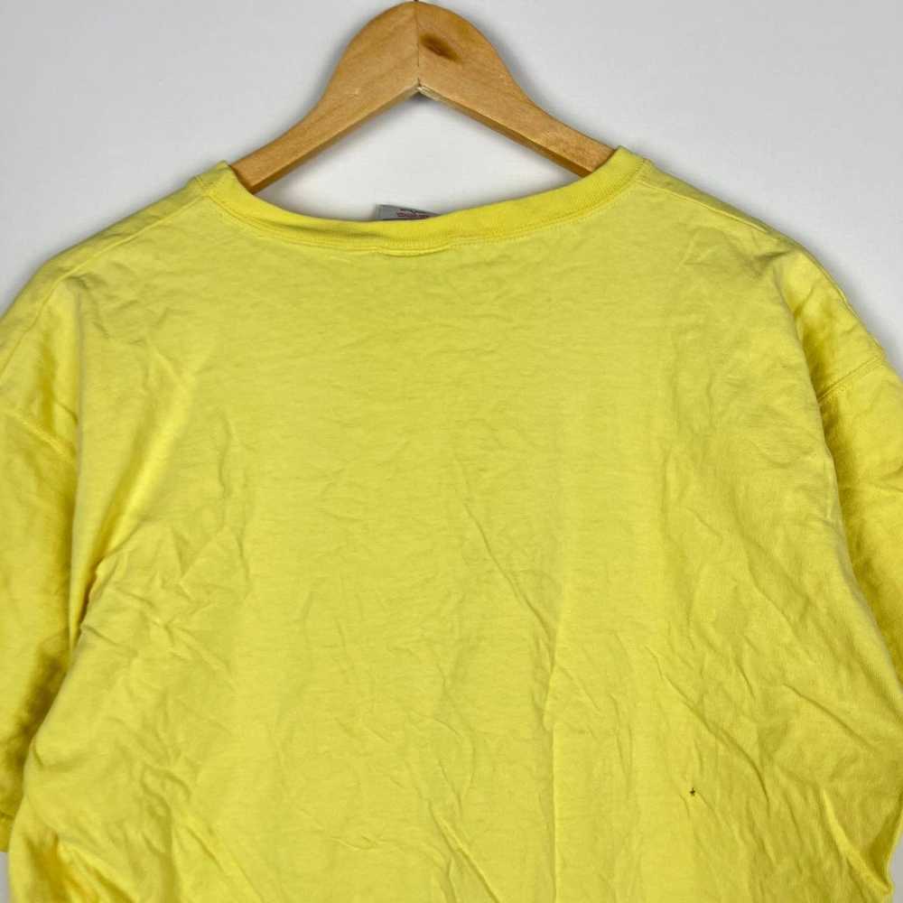 Blank × Vintage Vintage Faded Blank Yellow T shir… - image 9