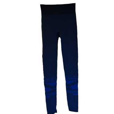 Tory Sport Leggings Placed Lips Graphic Navy Blue selling Yoga Gym Athletic $168 Medium