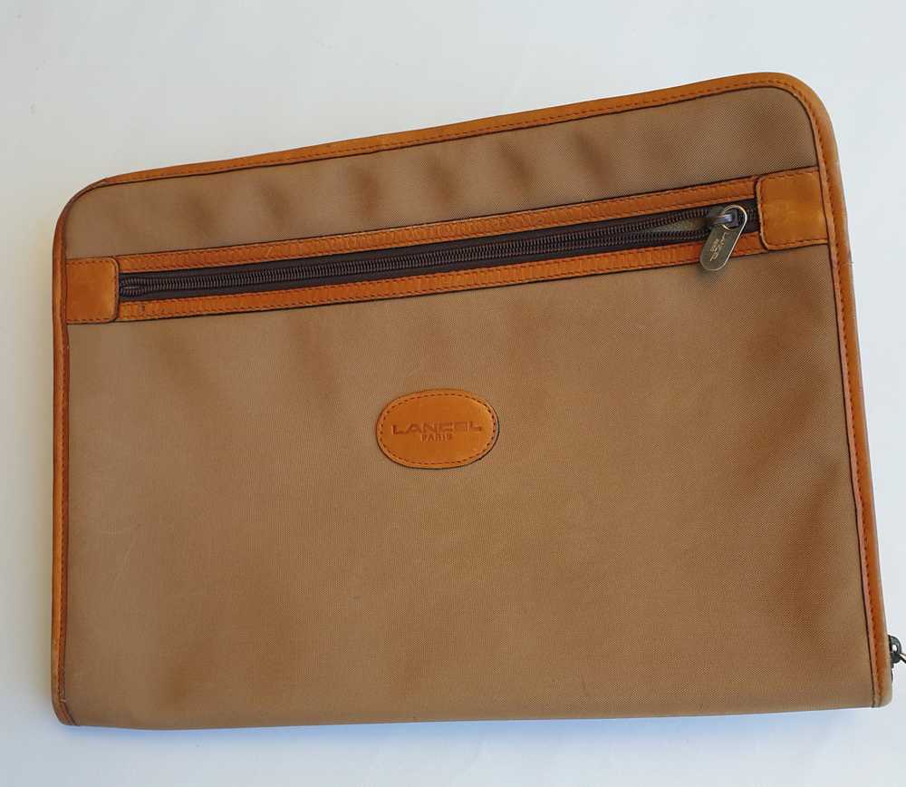 Lancel canvas briefcase - image 2