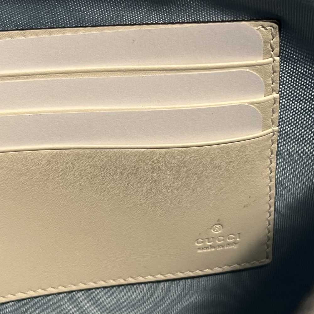 Gucci Gucci Guccy Sega Leather Pouch in off White - image 11