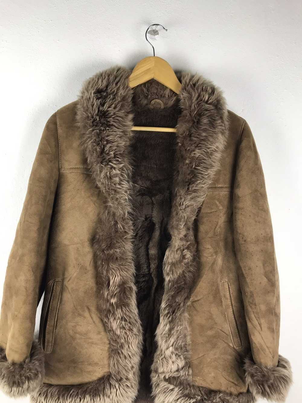 Japanese Brand × Leather Jacket × Mink Fur Coat H… - image 3