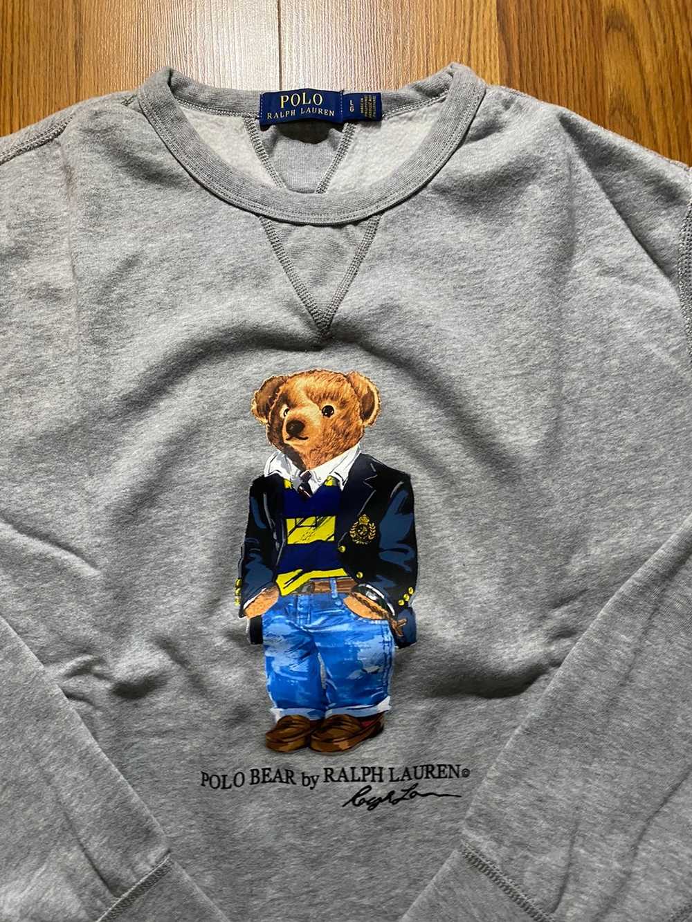 Polo Ralph Lauren Ralph Lauren Grey Polo Bear Cre… - image 3