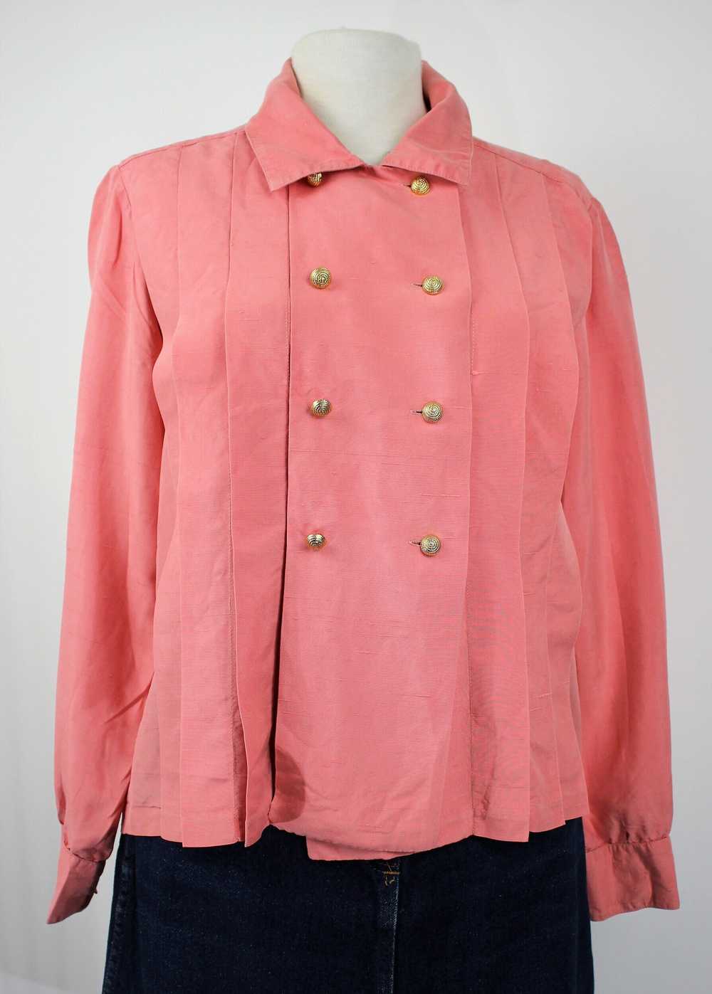Lanvin shirt - 80s silk blouse - image 7