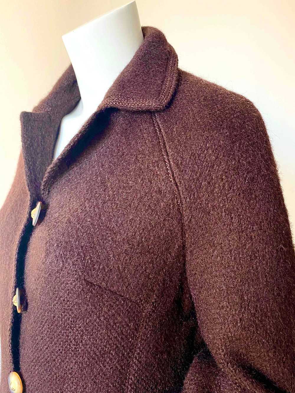 Wool jacket - Cropped knitted mohair jacket - image 9