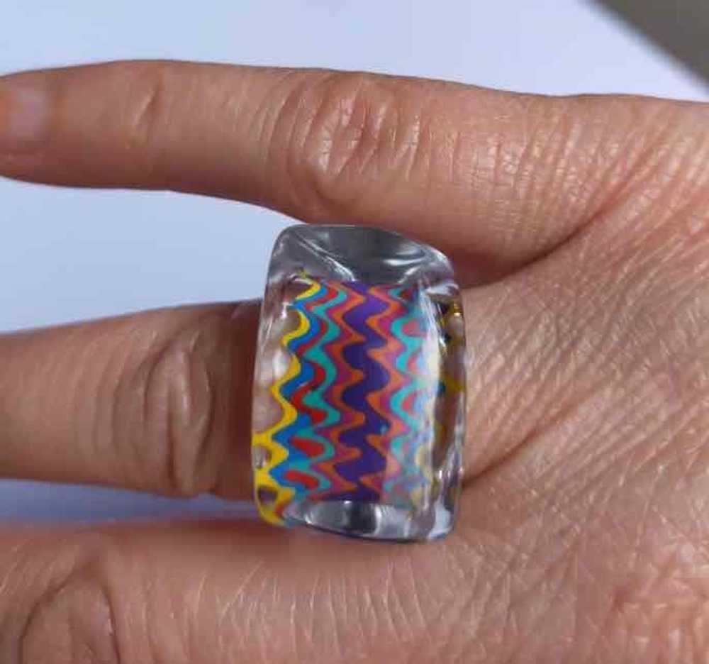 Bague en plastique 90's - image 2