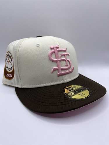 New York Yankees Brown Fitted Hat with Pink Brim in size 7 3/8 Myfitteds  HATCLUB