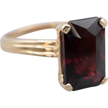 Vintage Garnet Solitaire Ring