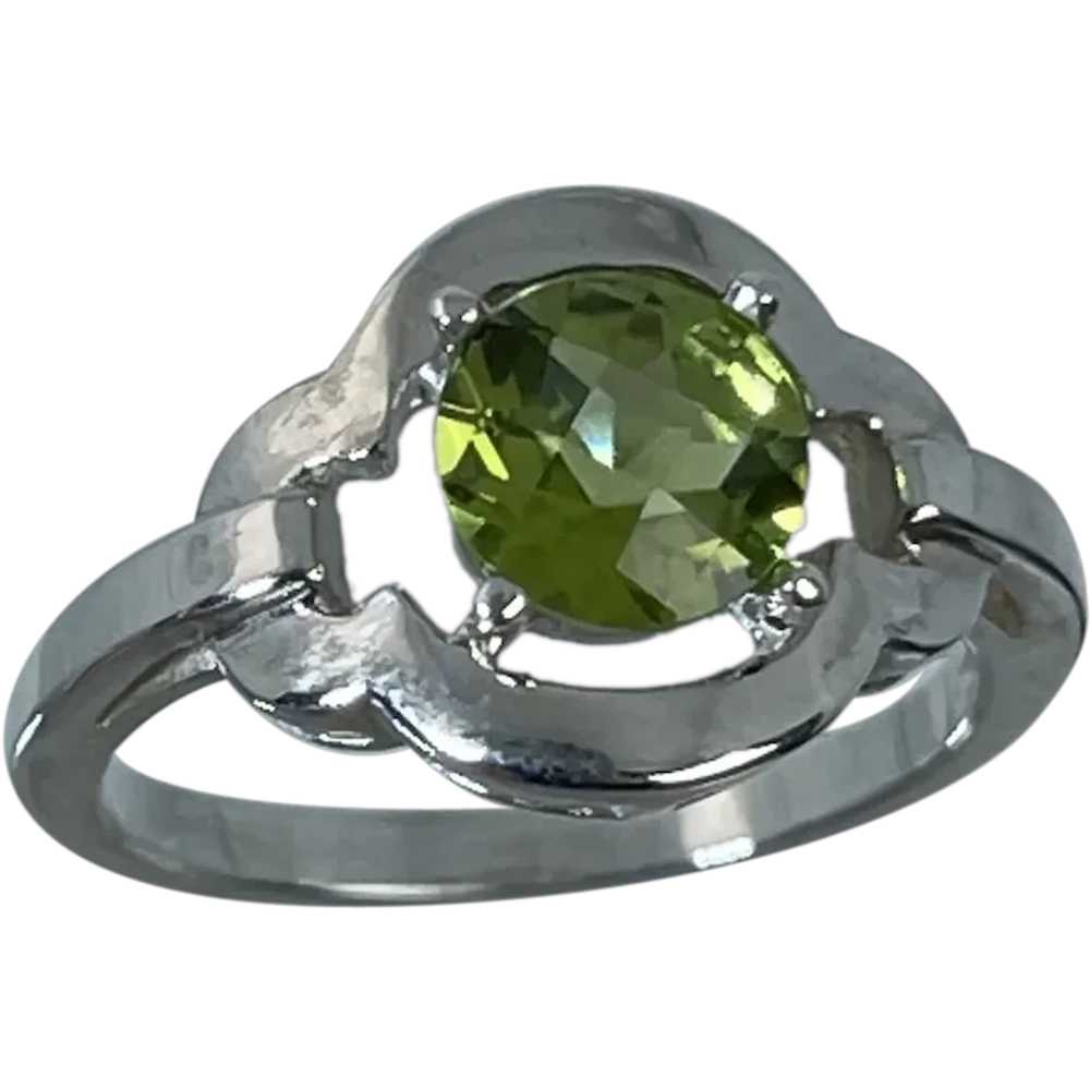 14k Peridot Ring, free resize - image 1