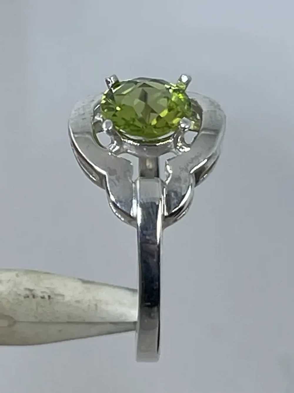 14k Peridot Ring, free resize - image 6