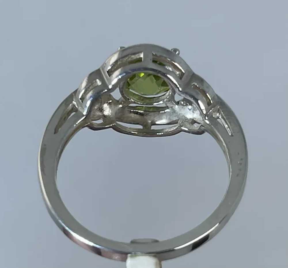 14k Peridot Ring, free resize - image 7