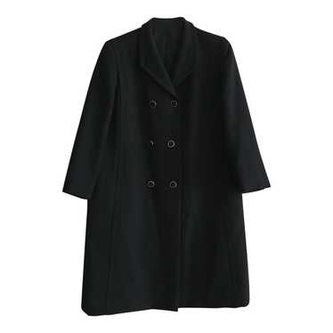 60's black coat - 60's black short coat; double b… - image 1