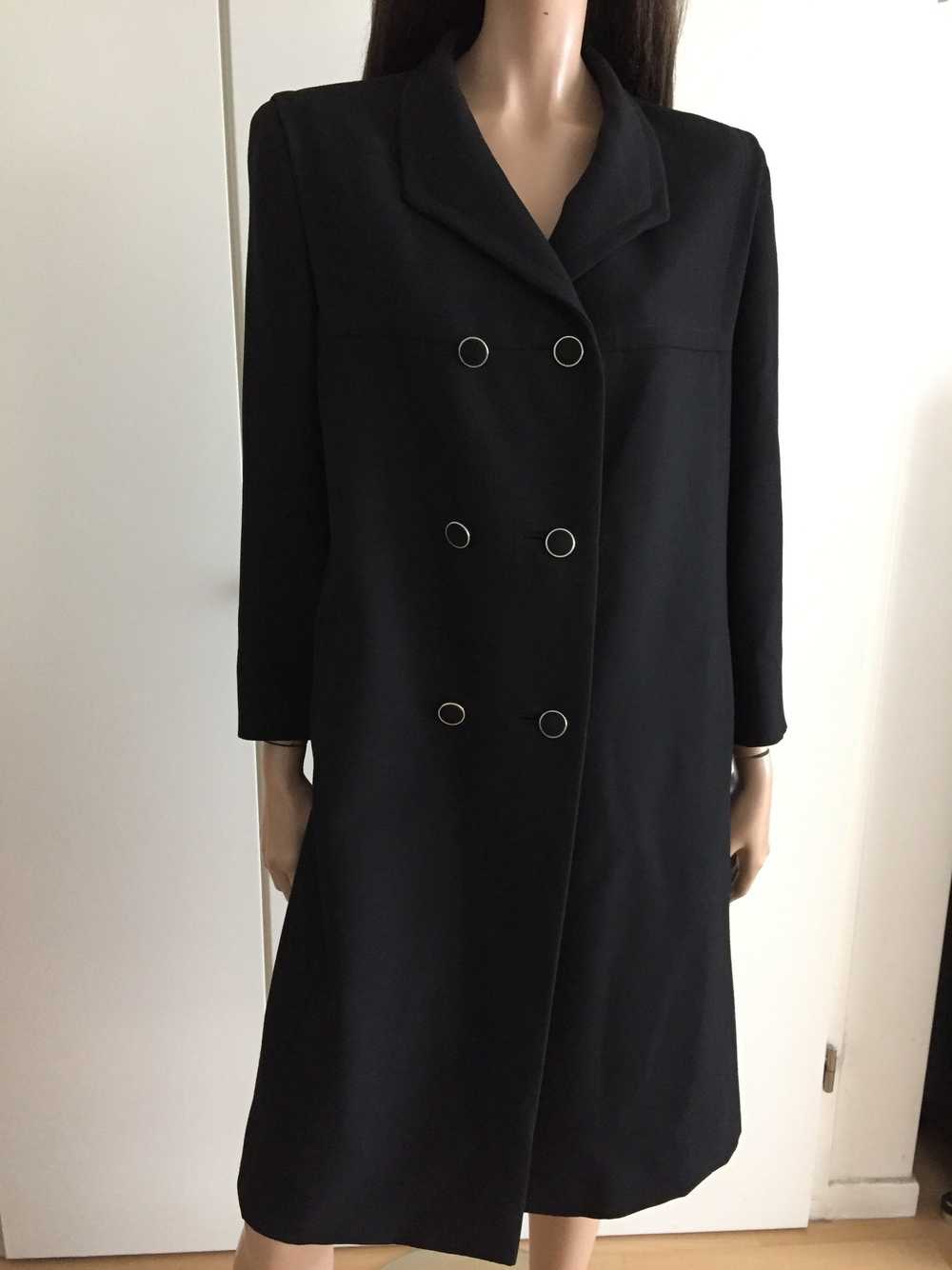 60's black coat - 60's black short coat; double b… - image 4