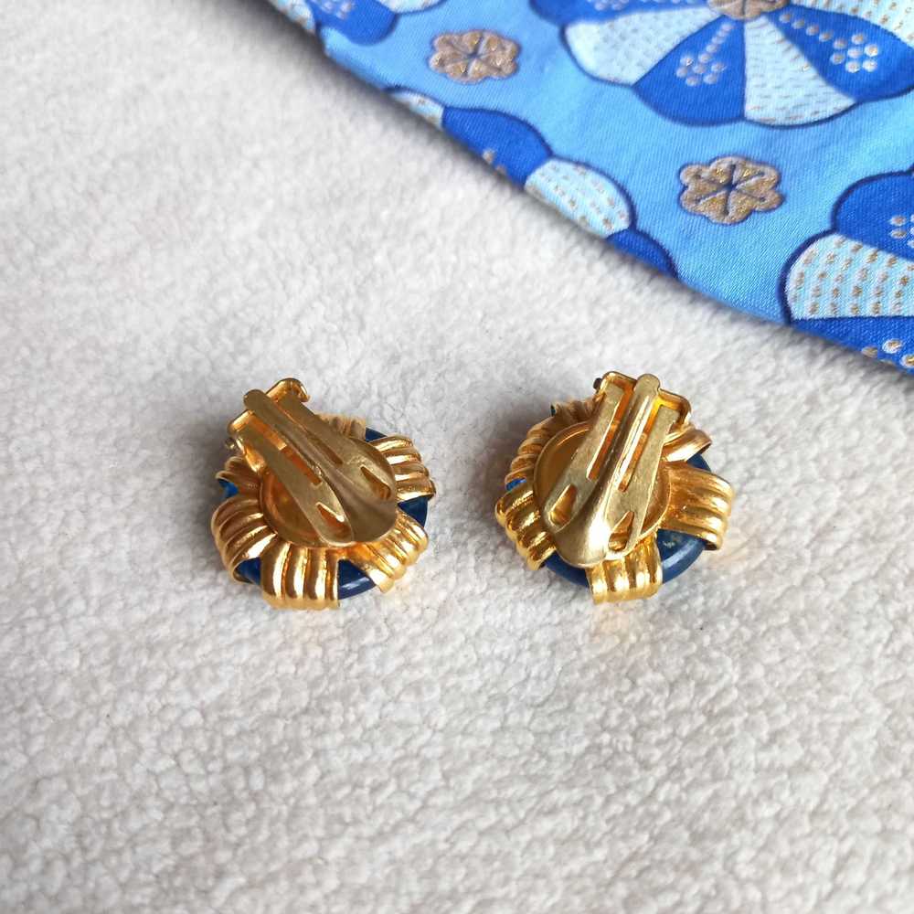 Clip-on earrings - Earrings, late 1960 / early 19… - image 4
