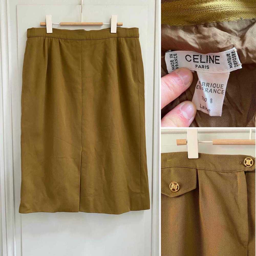 Celine skirt - Celine skirt in golden bronze gree… - image 7