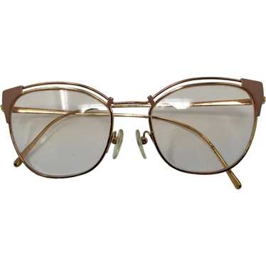 Prada VPR 62U Pink Gold Cat's Eye Glasses - image 1