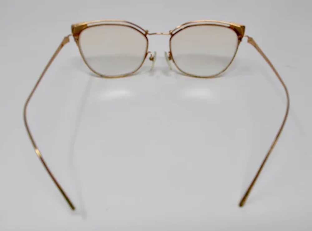 Prada VPR 62U Pink Gold Cat's Eye Glasses - image 3