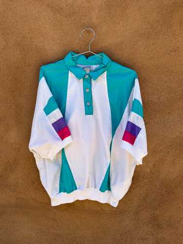 80's Jessica Sport Short Sleeve Active Blouse