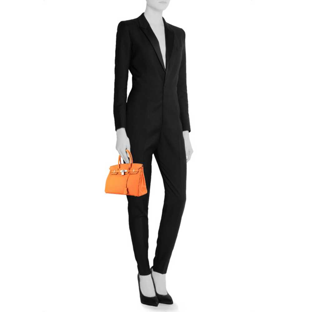Hermès Birkin 30 cm handbag in orange togo leathe… - image 2