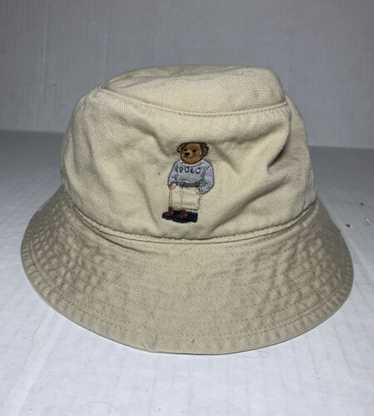 帽子 90s POLO RALPH LAUREN USN JUNGLE HAT VINTAGE Ralph Lauren Polo Hat Cap Strap Back Blue USA Logo