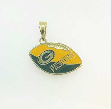 14K Gold Green Bay Packers 1996 Yellow and Green … - image 1