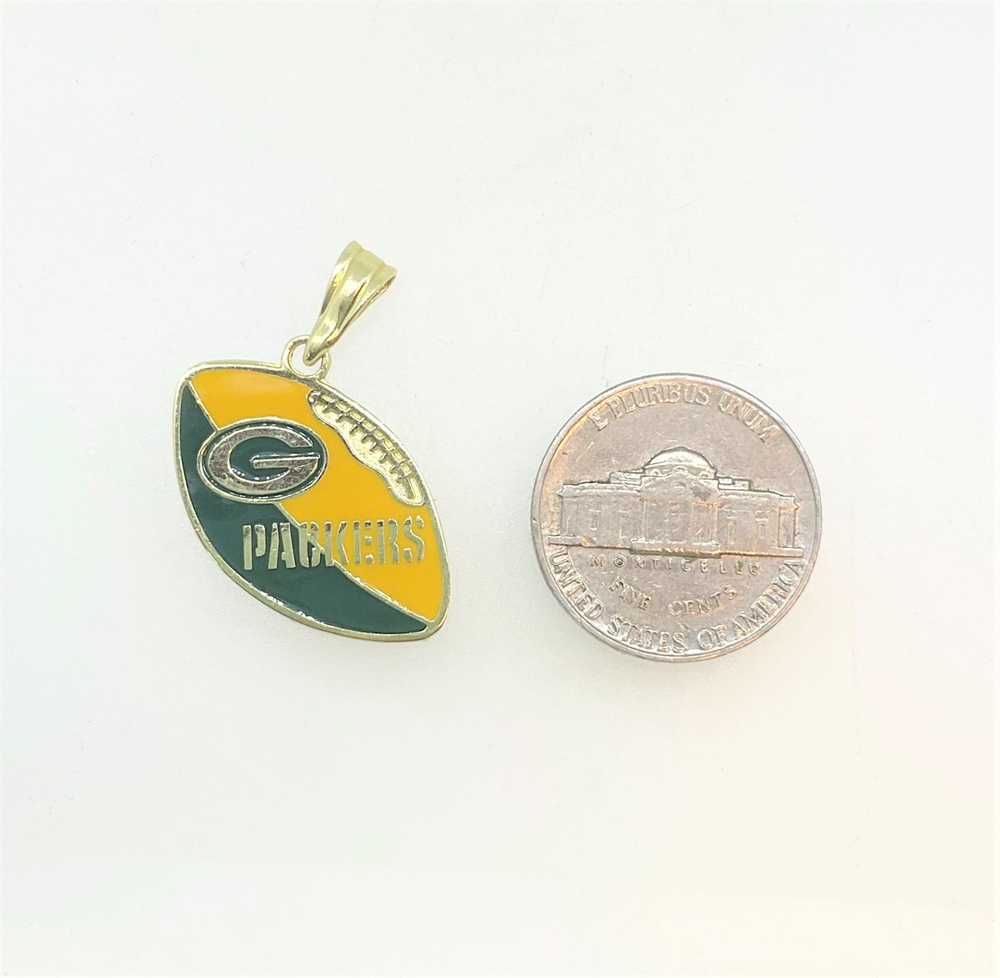 14K Gold Green Bay Packers 1996 Yellow and Green … - image 3