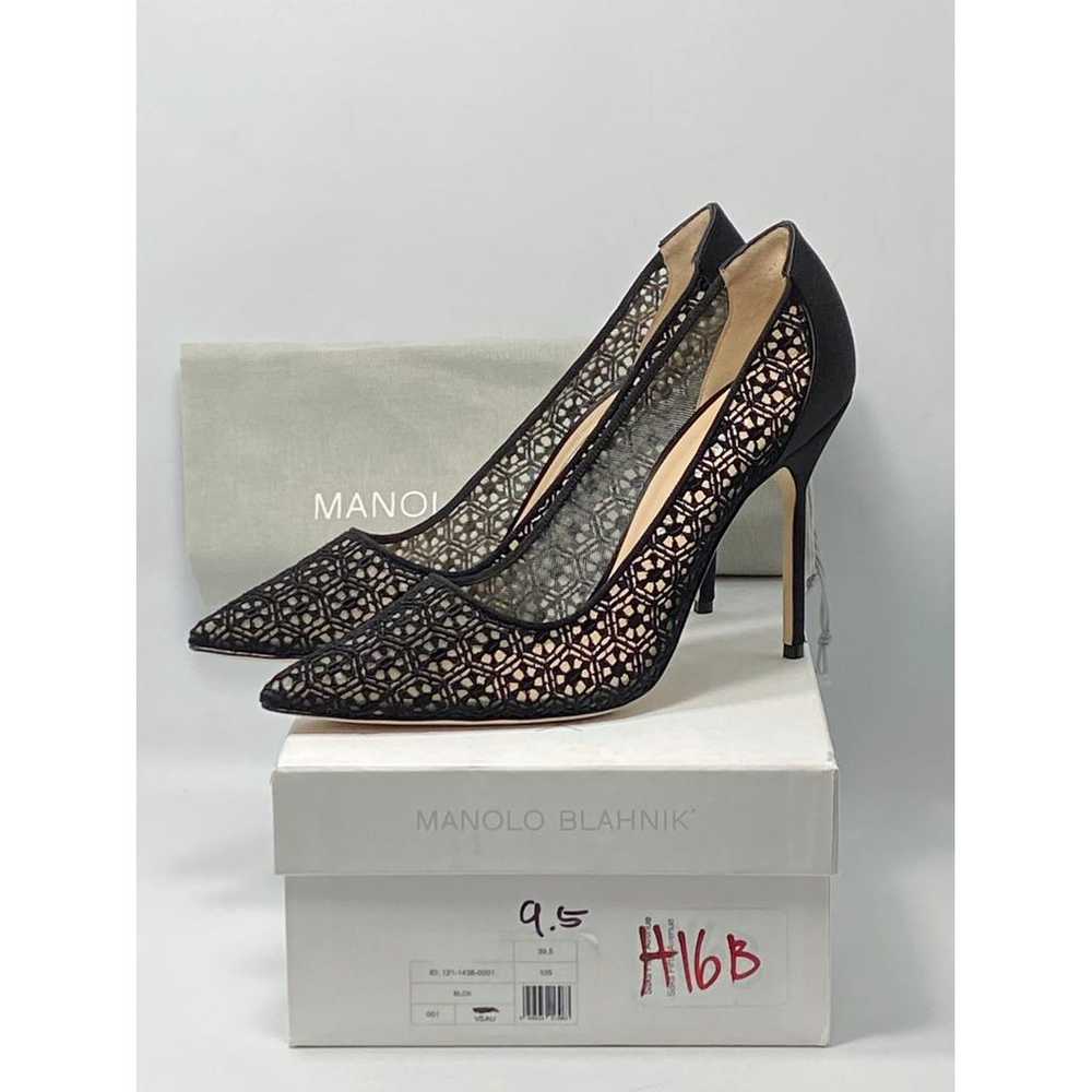 Manolo Blahnik Cloth heels - image 9