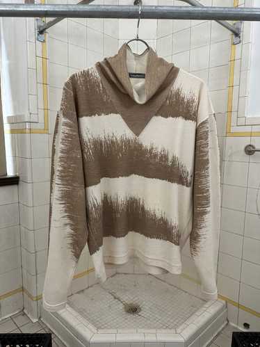 1980s Issey Miyake Cowl Neck Dye Print Sweatshirt 