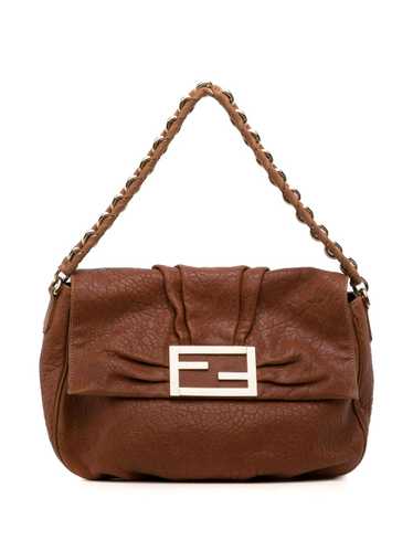 Fendi Pre-Owned Mia flap shoulder bag - Brown