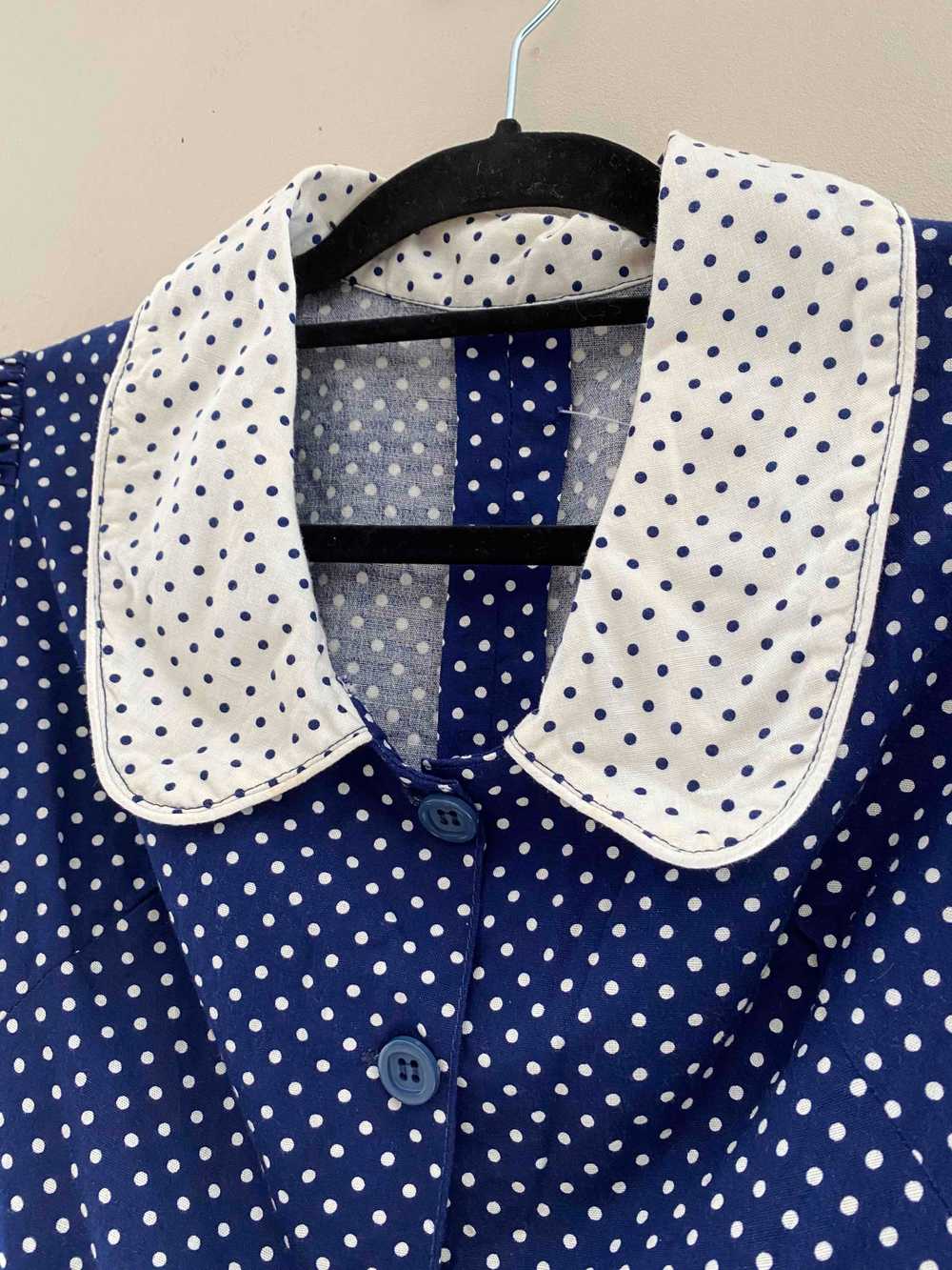 Polka dot set - Handmade cotton set in the 50s an… - image 3