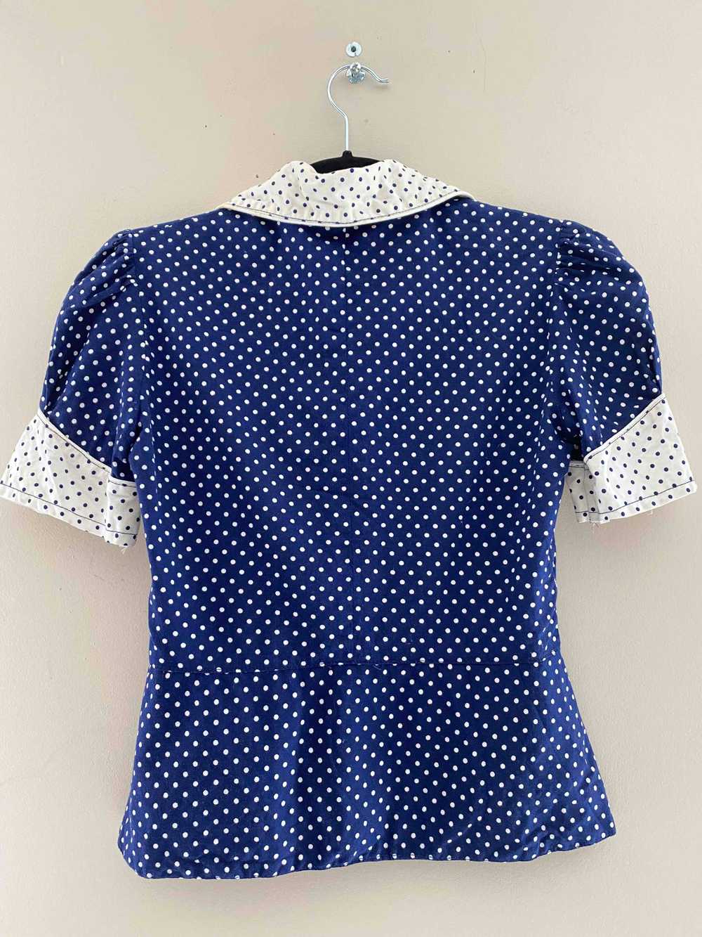 Polka dot set - Handmade cotton set in the 50s an… - image 4