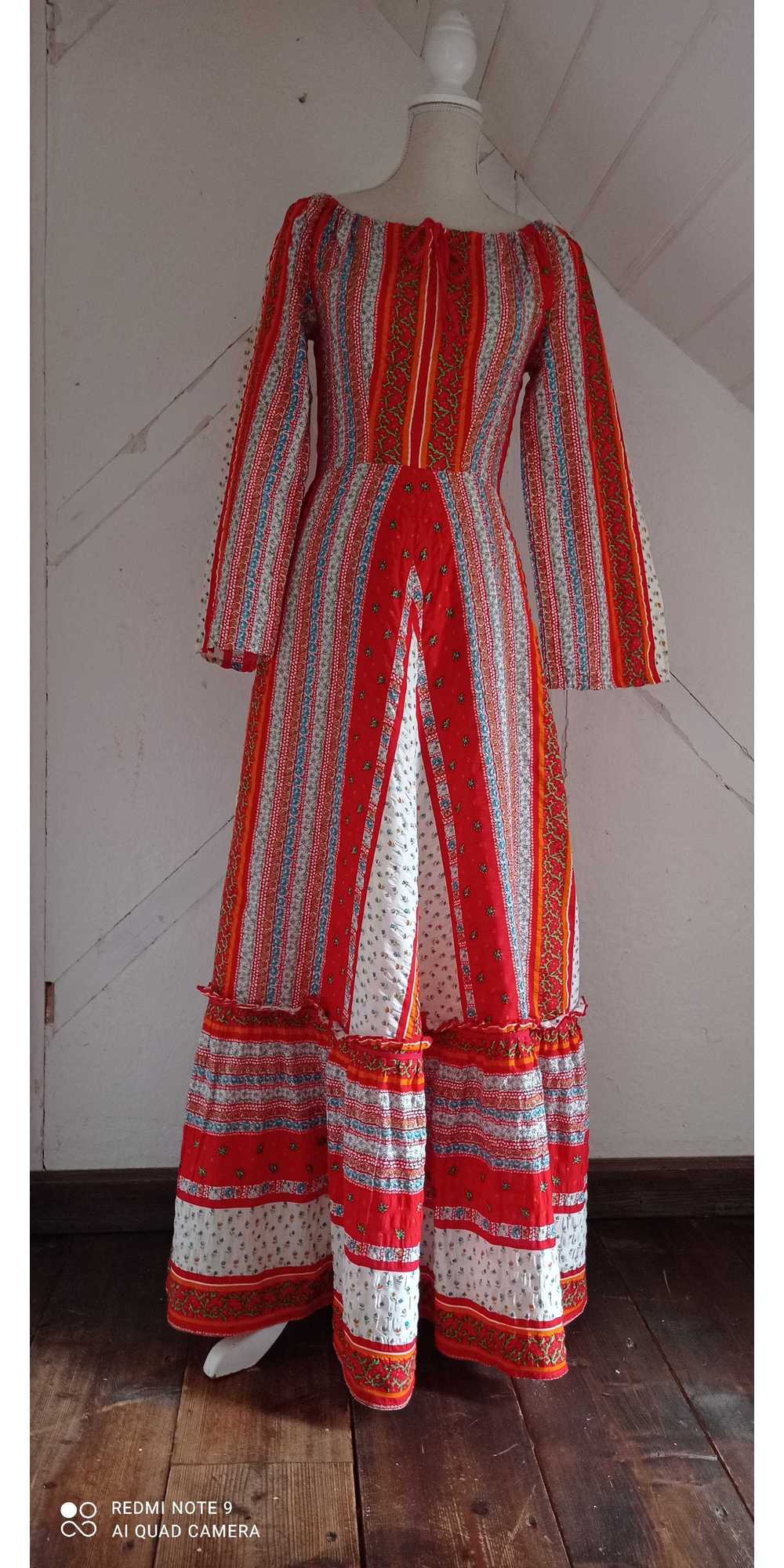 Provencal dress - Long Provençal dress, long slee… - image 3