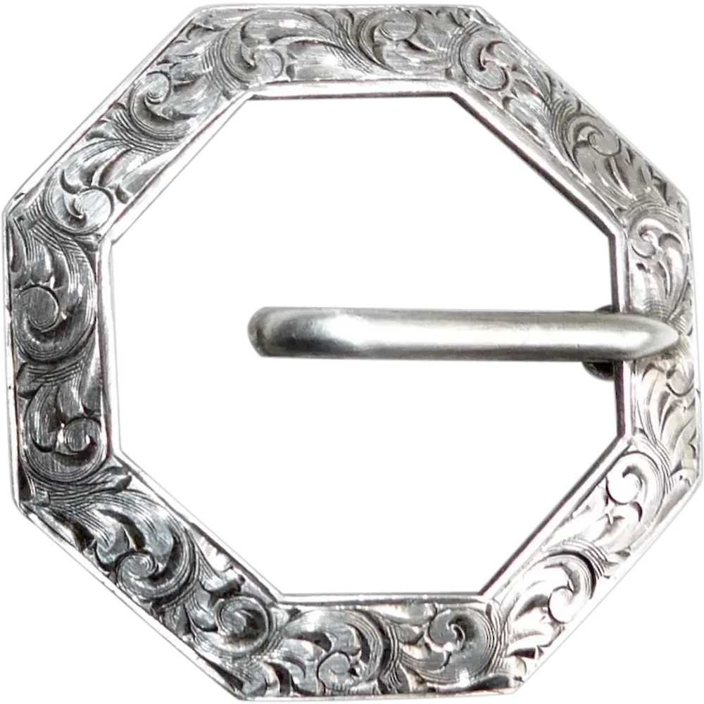 Croghan's Plain Sterling Silver Belt Buckle 1 1/8′′